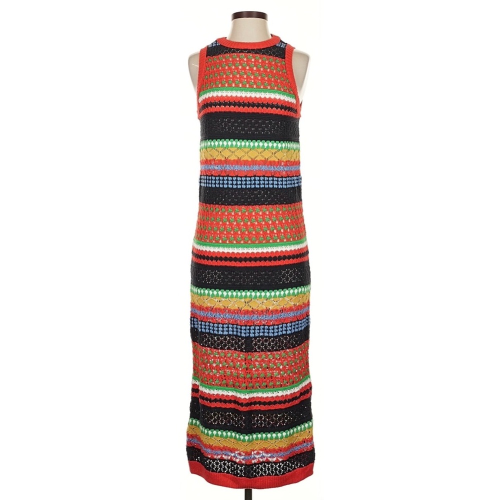 NWT Mango festival ready crochet knit tank dress